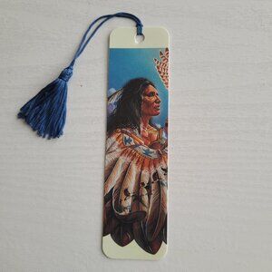 Vintage Thunder God bookmark Native American Thierry Chatelain 80s 90s, KB 08362